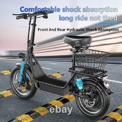 ASKGO 14 500W Electric Scooter with Seat for Adult Foldable Urban Scooter 25mph