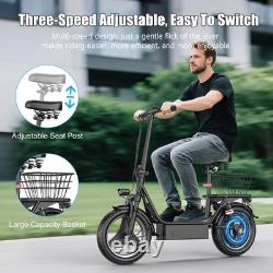 ASKGO 14 Electric Scooter with Seat Commuter Foldable 650W 13Ah Battery 25mph