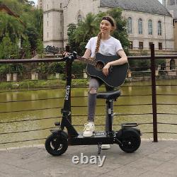 ASKGO 2025 Adult 500W Electric Scooter with Seat Foldable 48V 13AH 25MPH 30Mile