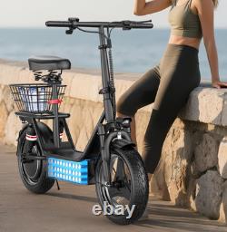 ASKGO Adult Electric Scooter With Seat Commuter Foldable 1200W 15Ah Battery 30mph