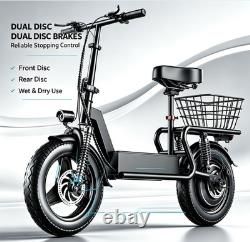 ASKGO Electric Scooter with Seat 35Miles 27MPH 14 Foladable Commuting Scooter