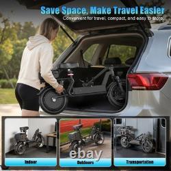 ASKGO Electric Scooter with Seat 45Miles 30MPH 14 Foladable Commuting Scooter