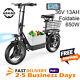 ASKGO K8 Adults Electric Scooter with Seat 650W 36V 13Ah Battery 20MPH 20Miles