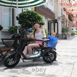 AZHAR Adult Electric Scooter With Seat Commuter Foldable 1000W 13Ah Battery 25mph