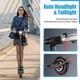 Adult 350W 8.5 Electric Scooter 19MPH 21Mile Foldable EScooter Shock Absorption