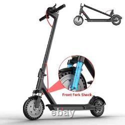 Adult 350W 8.5 Electric Scooter 19MPH 21Mile Foldable EScooter Shock Absorption