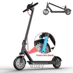 Adult 350W 8.5 Electric Scooter 19MPH 21Mile Foldable EScooter Shock Absorption