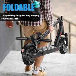 Adult 350W 8.5 Electric Scooter 19MPH 21Mile Foldable EScooter Shock Absorption