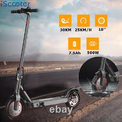 Adult 500W Electric Scooter Dual Brake 30Km Long Range High Speed Safe E-Scooter