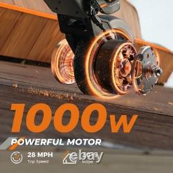 Adult Electric Scooter 1000W Folding Commuter E-Scooter 28MPH Fast Speed 38miles