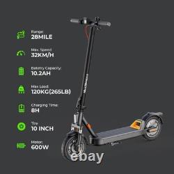 Adult Electric Scooter 10 Tires Long Range E-scooter Citycommuter App Max 600w
