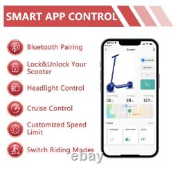 Adult Electric Scooter 30KM Long Range Folding E-Scooter City Safe Commuter APP