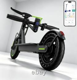 Adult Electric Scooter 350W 19MPH 19Miles Range 10.5Ah Battery Folding App Green