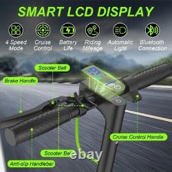 Adult Electric Scooter 350W 19MPH 19Miles Range 10.5Ah Battery Folding App Green
