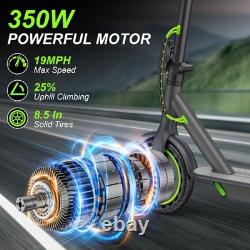 Adult Electric Scooter 350W 19MPH 19Miles Range 10.5Ah Battery Folding App Green