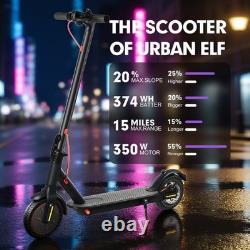 Adult Electric Scooter 350W Max Speed 25MPH 36V 10.5AH Foldable E Scooter APP