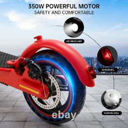 Adult Electric Scooter 350W Motor LONG RANGE NEW 35KM High Speed 30KM/H RED 8.5