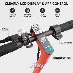 Adult Electric Scooter 350W Motor LONG RANGE NEW 35KM High Speed 30KM/H RED 8.5