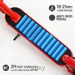 Adult Electric Scooter 350W Motor LONG RANGE NEW 35KM High Speed 30KM/H RED 8.5