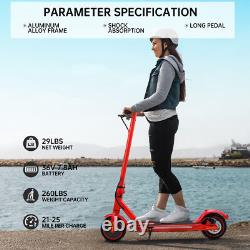 Adult Electric Scooter 350W Motor LONG RANGE NEW 35KM High Speed 30KM/H RED 8.5