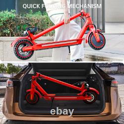Adult Electric Scooter 350W Motor LONG RANGE NEW 35KM High Speed 30KM/H RED 8.5