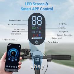 Adult Electric Scooter 500W Folding E-Scooter Long Range 21MPH Fast Speed with APP