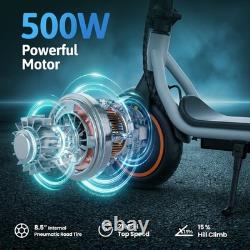 Adult Electric Scooter 500W Folding E-Scooter Long Range 21MPH Fast Speed with APP
