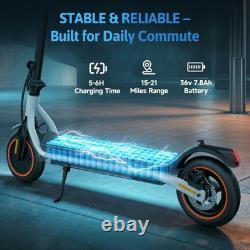 Adult Electric Scooter 500W Folding E-Scooter Long Range 21MPH Fast Speed with APP