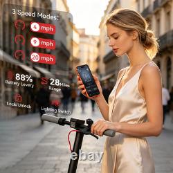 Adult Electric Scooter 550w Motor 20MPH 45KM Long Range E-scooter APP Control