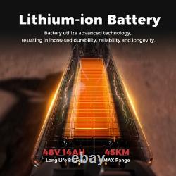 Adult Electric Scooter 750W Off-Road Tires Up to 25MPH 28mile Range Max. 264 lbs