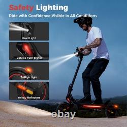 Adult Electric Scooter 750W Off-Road Tires Up to 25MPH 28mile Range Max. 264 lbs