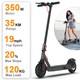 Adult Electric Scooter Foldable 19mph Max Speed 350w Motor E-scooter Commuter