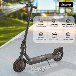 Adult Electric Scooter With Seat 350W Long Range 8.5'' Pneumatic Tire E-Scooter