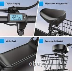 Adult Electric Scooter with Double Brakes, 650w motor, Over 30mph Speed