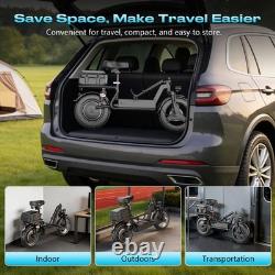 Adult Electric Scooter with Seat 14 Tire 48V 15AH 25MPH 45Miles1500W Peak Motor
