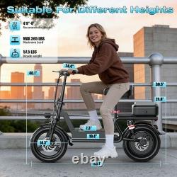 Adult Electric Scooter with Seat 14 Tire 48V 15AH 30MPH 45Miles1500W Peak Motor