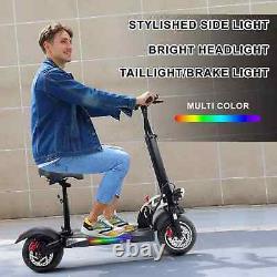 Adult Electric Scooter with Seat 48V 15AH Foldable 800W Motor 27MPH 35 Mile USA