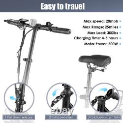 Adult Electric Scooter with Seat 750W 30 Miles Range Commuter Folding E-Scooter\
