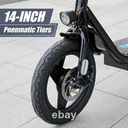 Adult Electric Scooter with Seat 750W 30 Miles Range Commuter Folding E-Scooter\