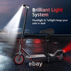 Adult Electric Scooter with Seat, Foldable Commuter E-Scooter 30KM Range WithAPP