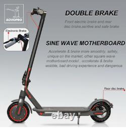 Adult Foldable Electric Scooter 19mph Max Speed 350W Motor AOVO PRO New