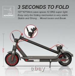 Adult Foldable Electric Scooter 19mph Max Speed 350W Motor AOVO PRO New