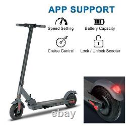 Adult One Button to Fold Electric Scooter 15.5mph Max Speed 350W Motor 8 Tires