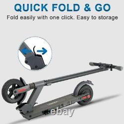 Adult One Button to Fold Electric Scooter 15.5mph Max Speed 350W Motor 8 Tires