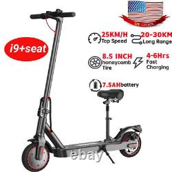 Adults 350W Kick Electric Scooter 30Km Long Range Foldable E-scooter With Seat