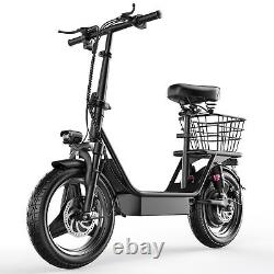 Adults 36V Electric Scooter 650W Peak Motor 15AH 25MPH 30Miles Rang with Basket