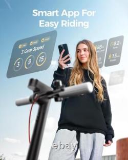 Adults Electric Scooter 25km/h Foldable Scooter +App &Double Shock Absorption