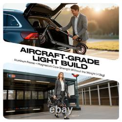 Adults Electric Scooter 30KM/H Foldable Scooter & Shock Absorption App Control