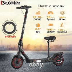 Adults Electric Scooter 350W 18MPH Max Speed Foldable Scooter with Seat/Inner Tube