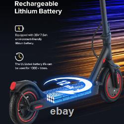 Adults Electric Scooter 350W 18MPH Max Speed Foldable Scooter with Seat/Inner Tube